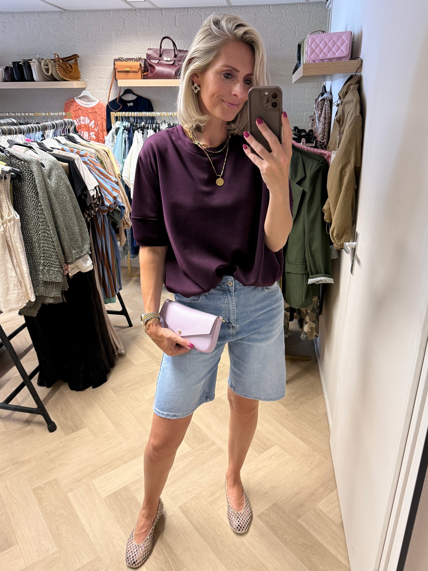 Shirt Ellie Comfy Pof Aubergine