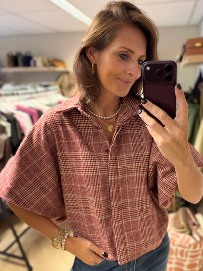 Blouse Mila Ruit Rood