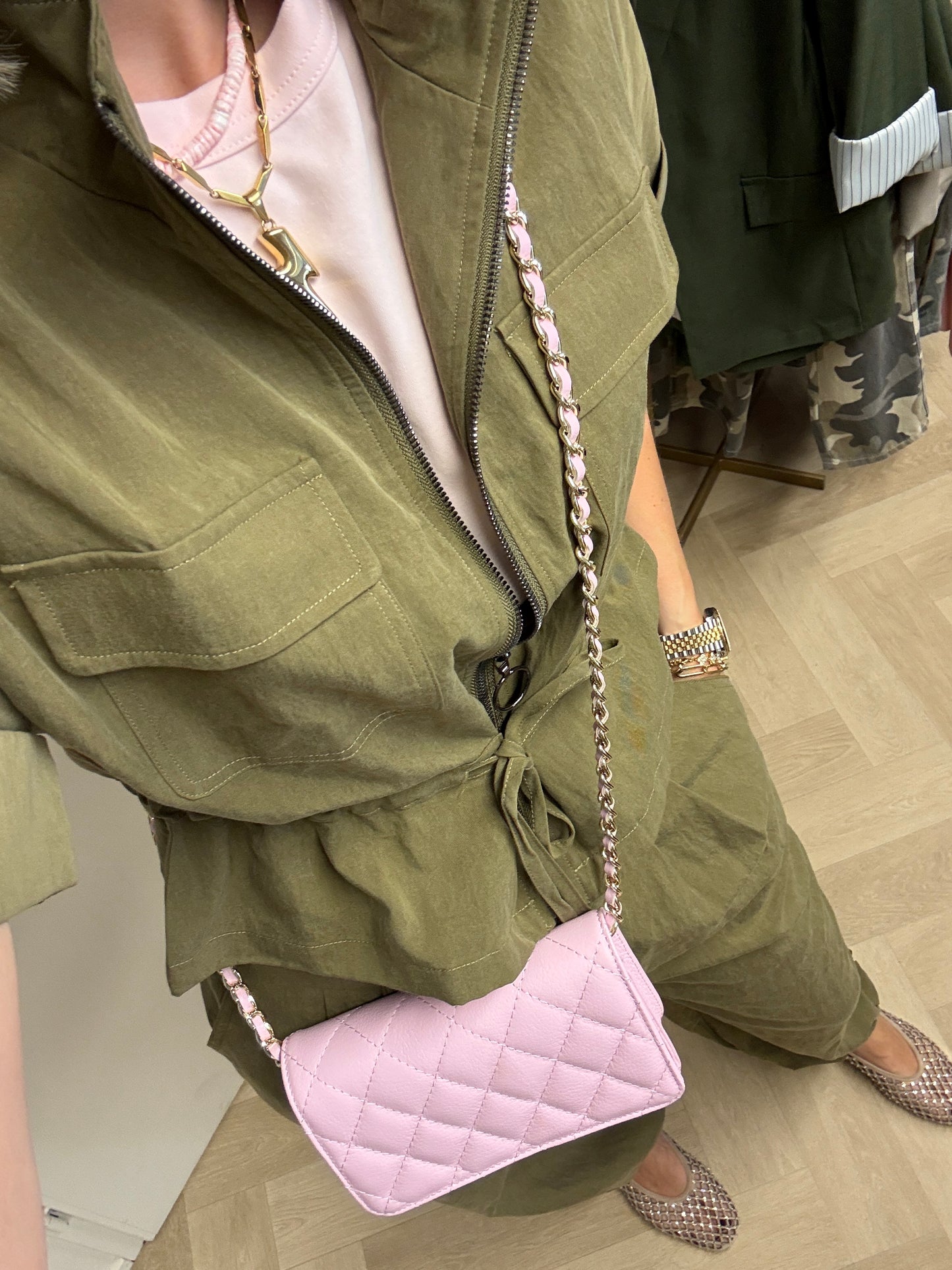 Pantalon Dewi Pof Khaki