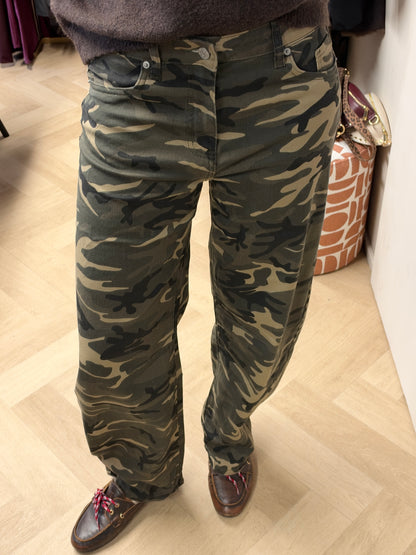 Jeans Toxic Balloon Armyprint Groen