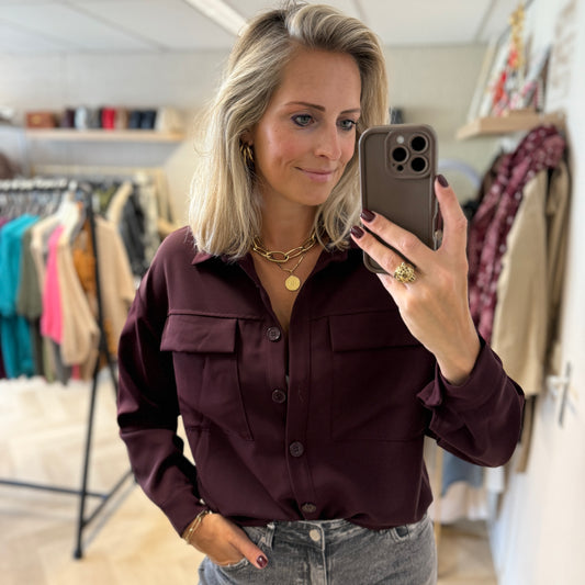 Blouse Anna Burgundy
