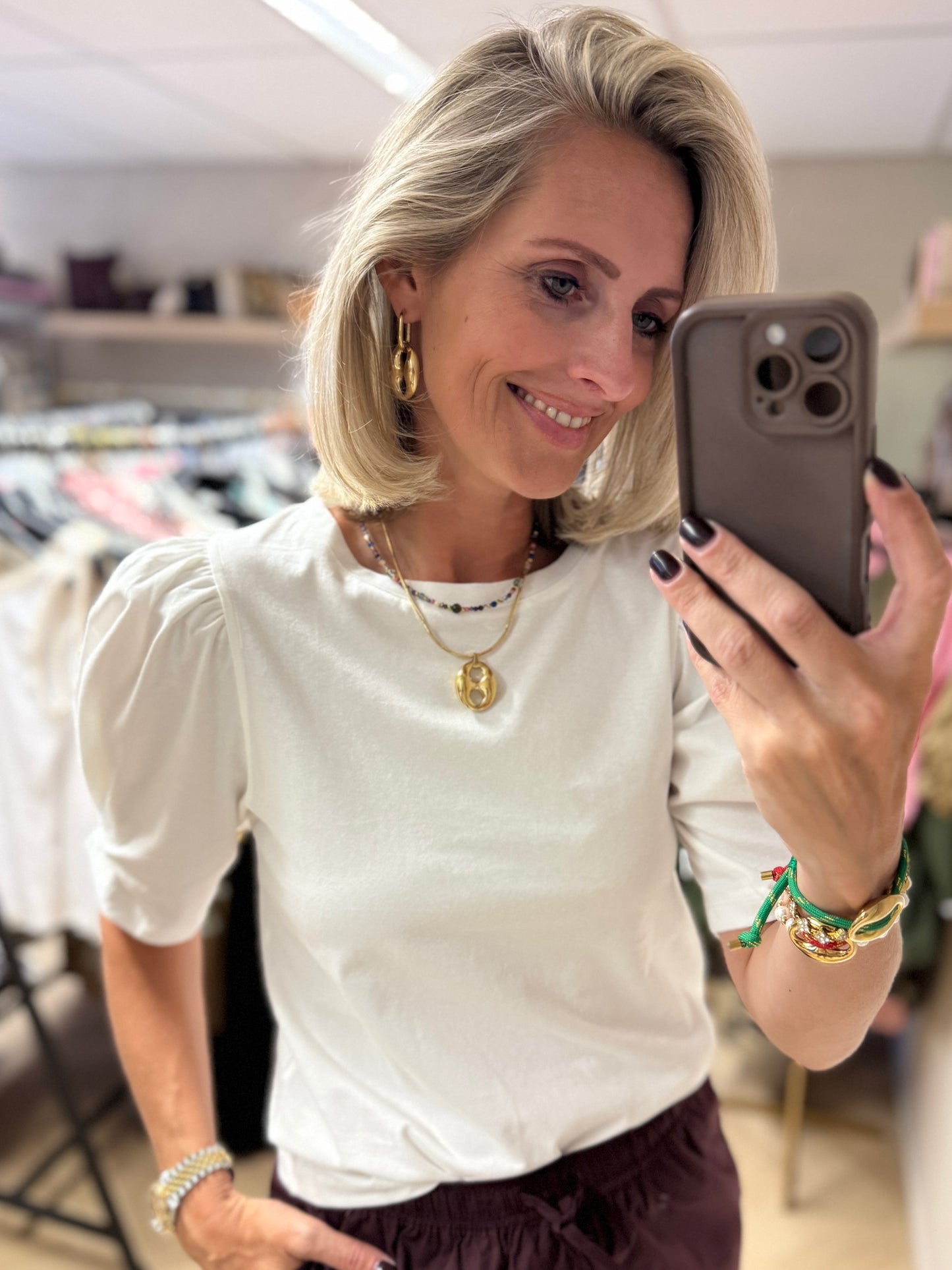T-Shirt Shelly Pofmouw Wit