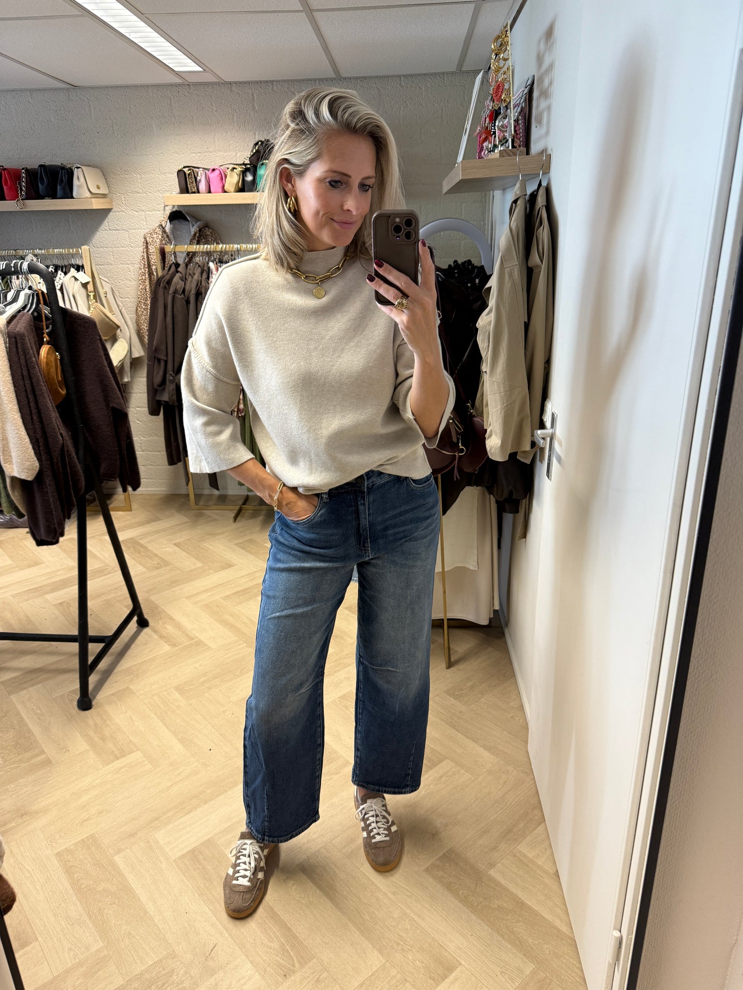 Trui Isabel Viscose Taupe