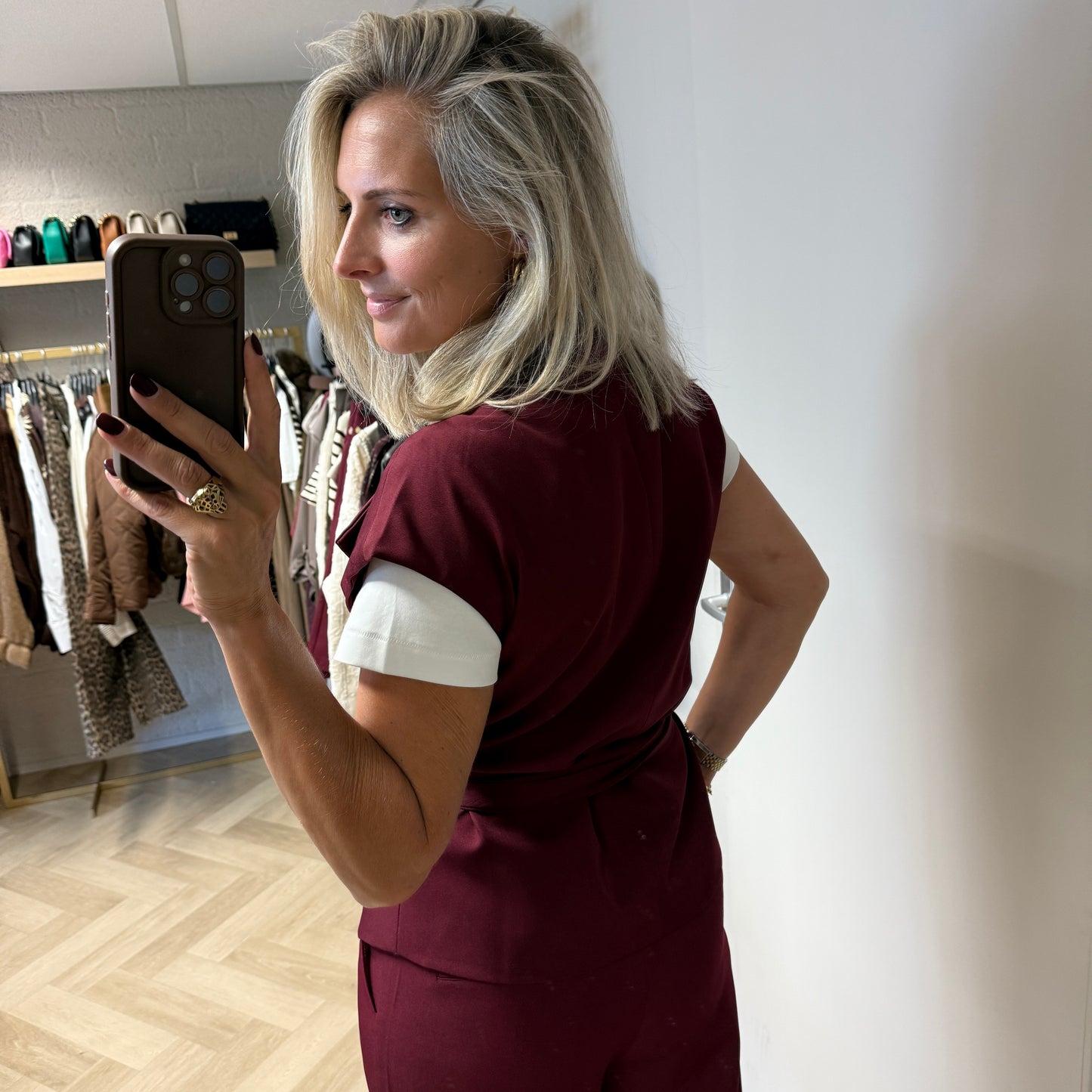 Gilet Farah Bordeaux