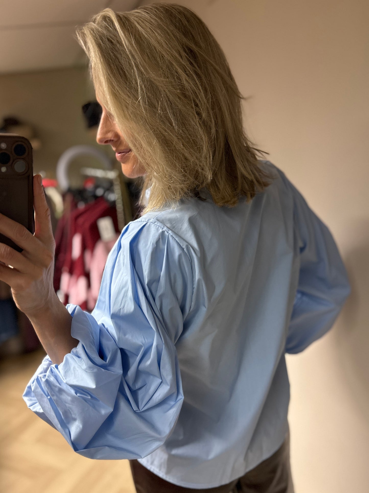 Blouse Fenna Pofmouw Lichtblauw