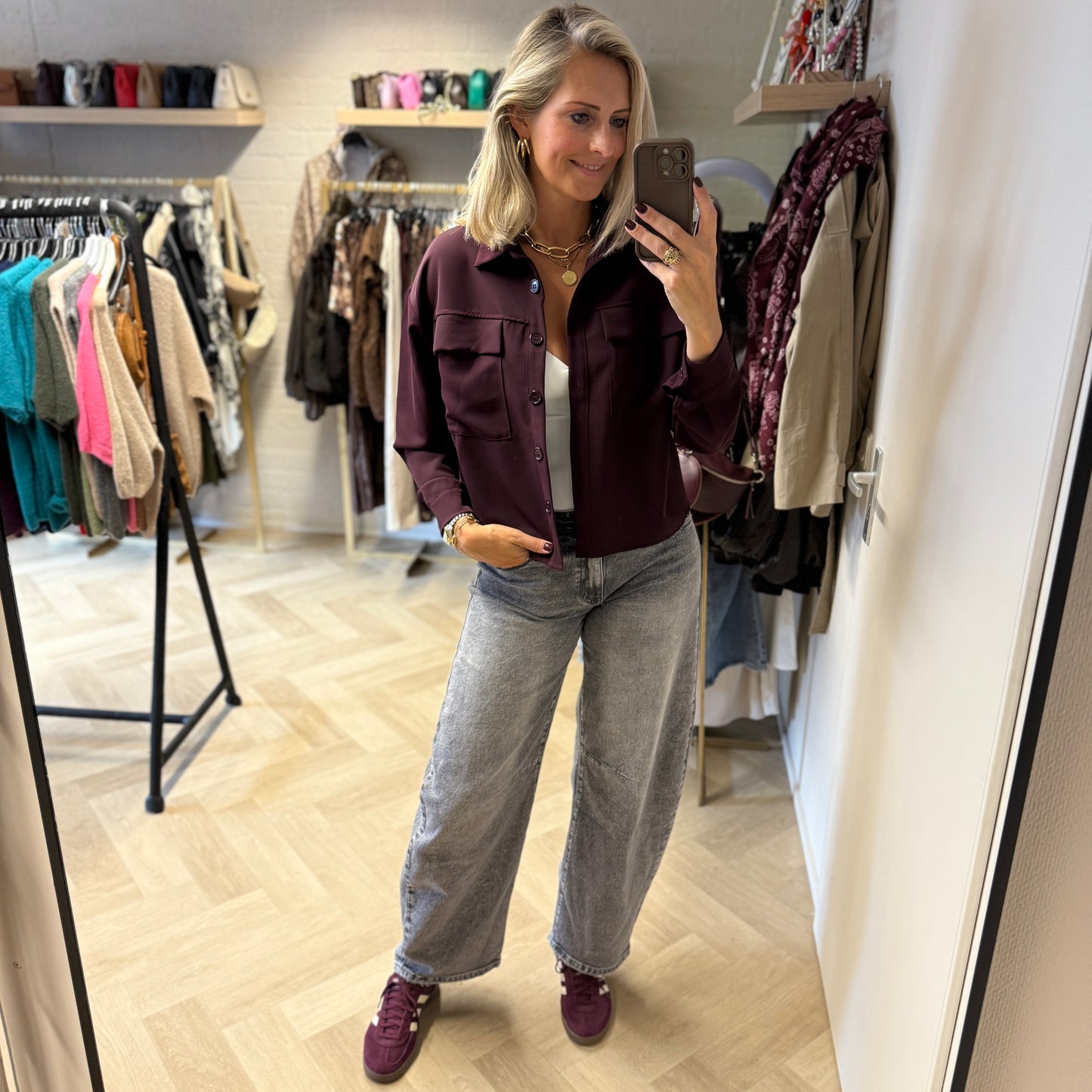 Blouse Anna Burgundy