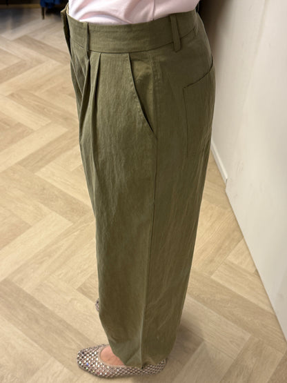 Pantalon Dewi Pof Khaki