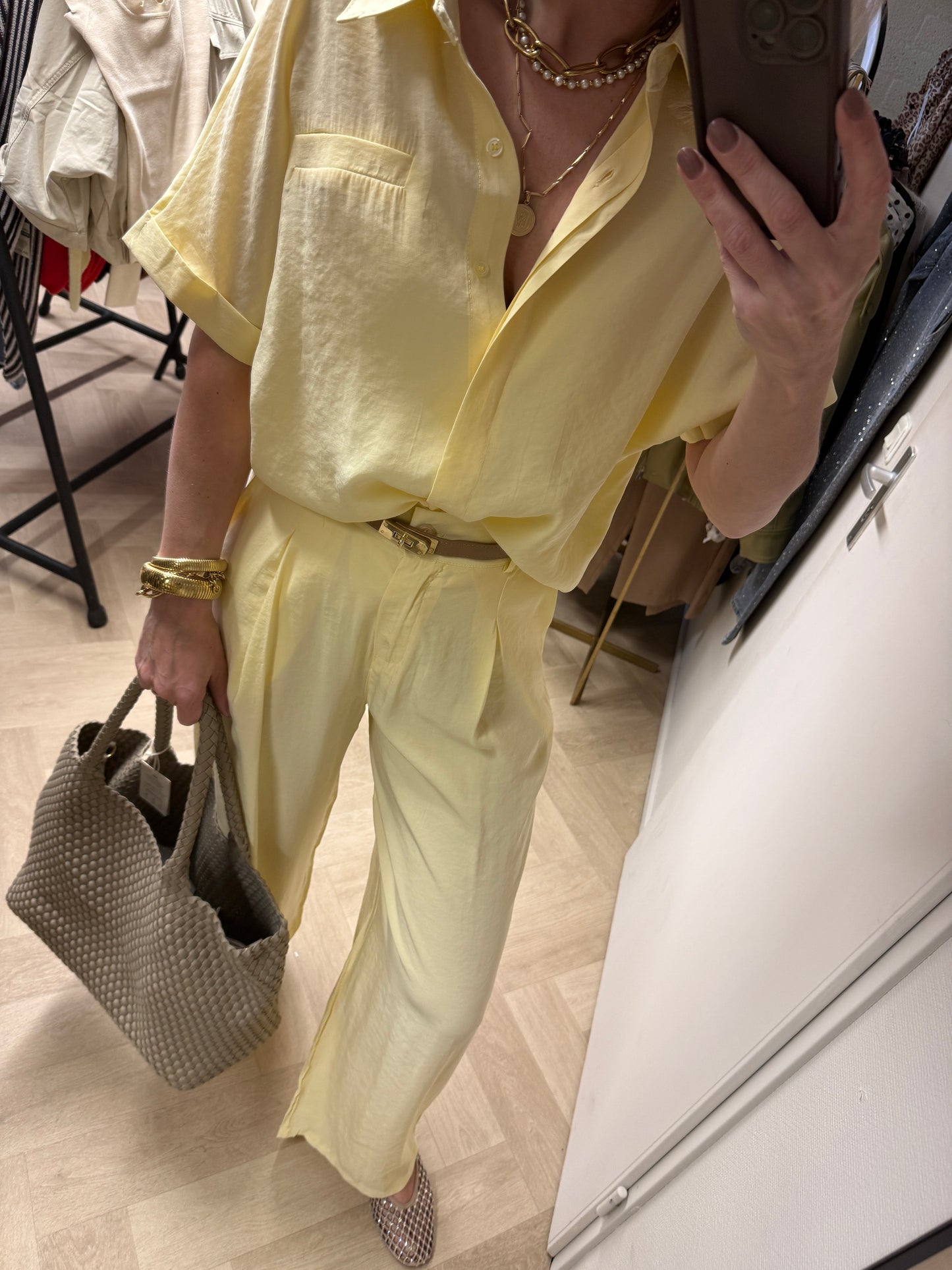 Pantalon Ginny Zachtgeel