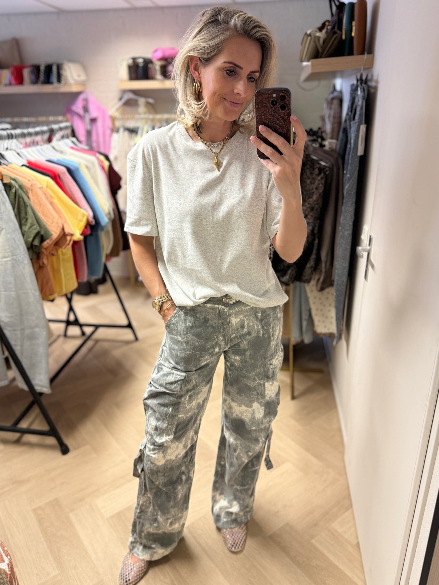 Shirt Kylie Basic Grijs Melêe
