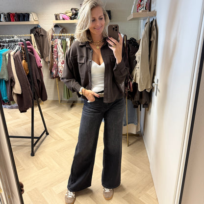 Blouse Anna Donkerbruin