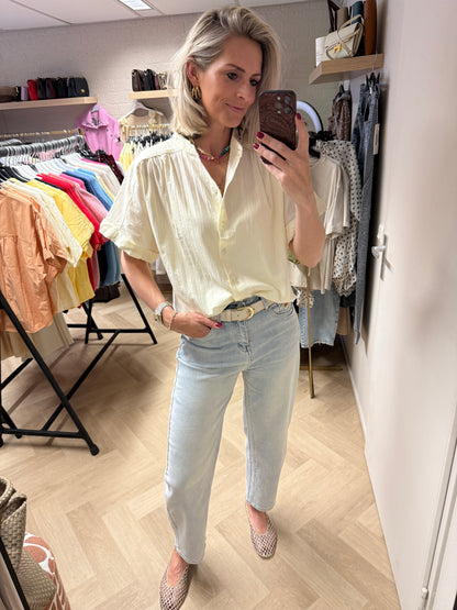 Blouse Kyra Katoen Ecru
