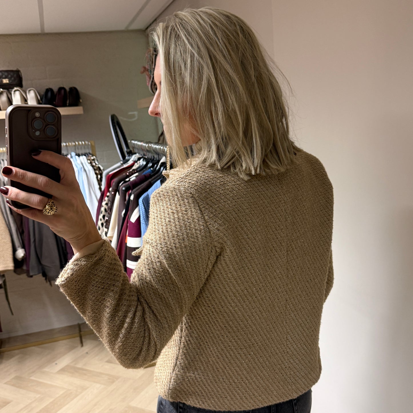 Blazer Ellen Bouclé Camel