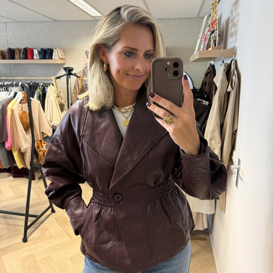 Jack Amber PU Burgundy