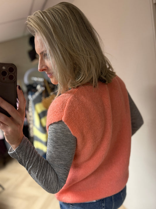 Gilet Claudia Alpaca Peach
