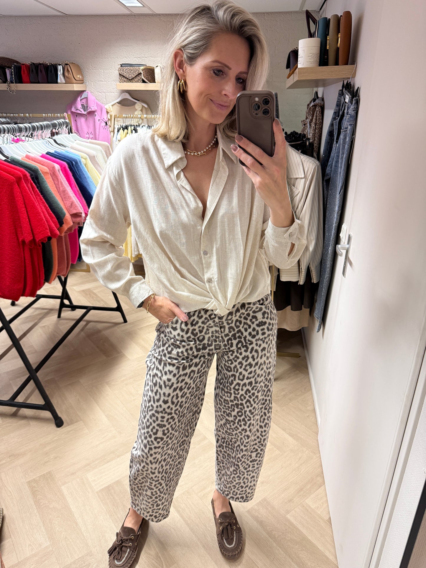 Blouse Kylie Omslag Beige