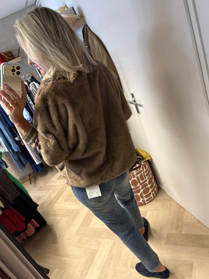Jack Rowan Faux Fur Taupe