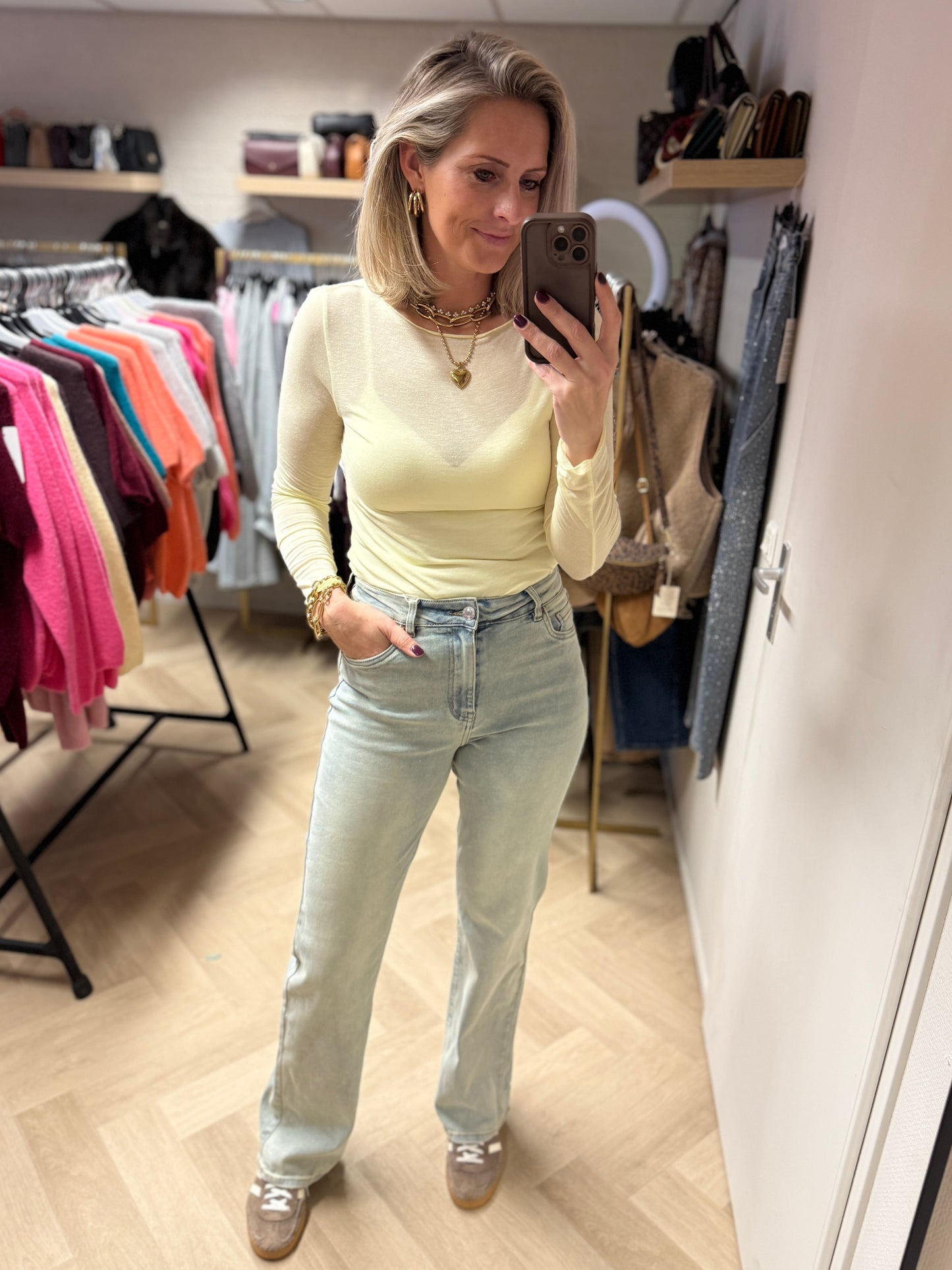 Shirt Nola Cashmere Geel