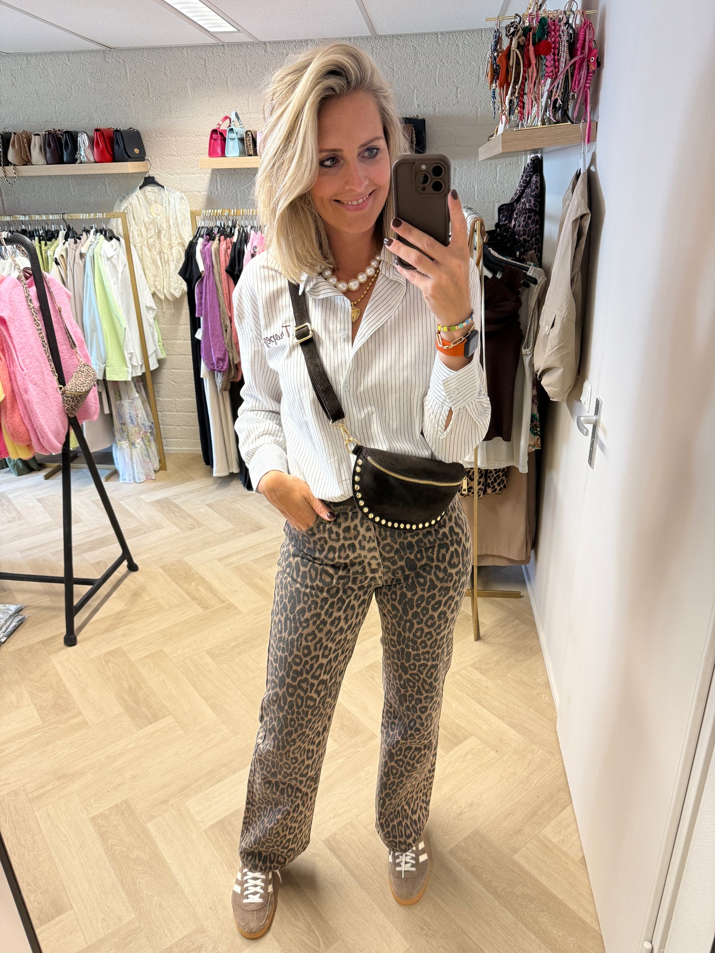 Jeans Oraije Leopard Wide Legg