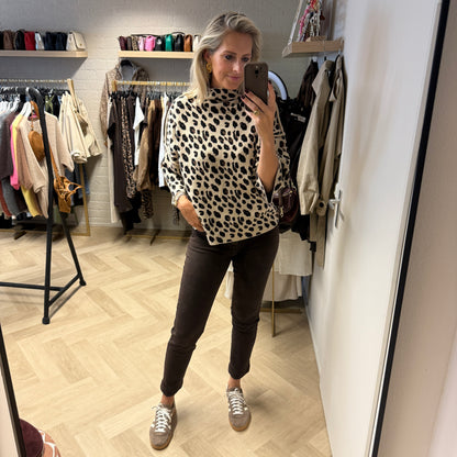 Trui Isabel Viscose Leopard