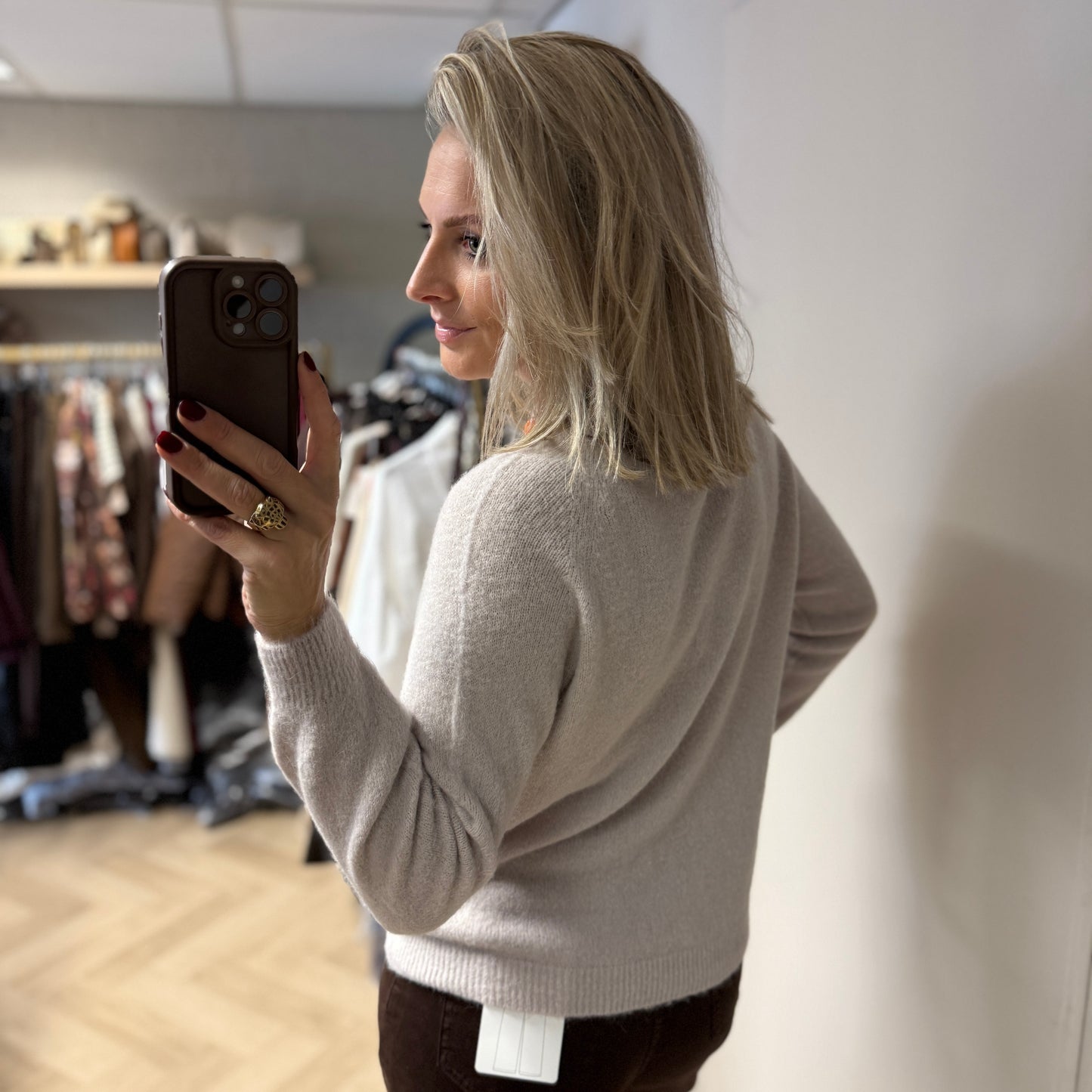 Trui Claudia Alpaca Lange Mouw Kit