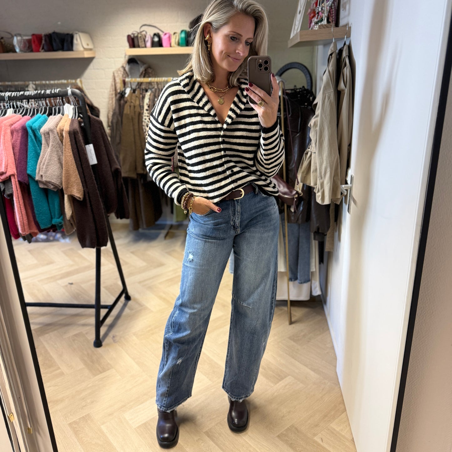 Vest Vita Streep Zwart