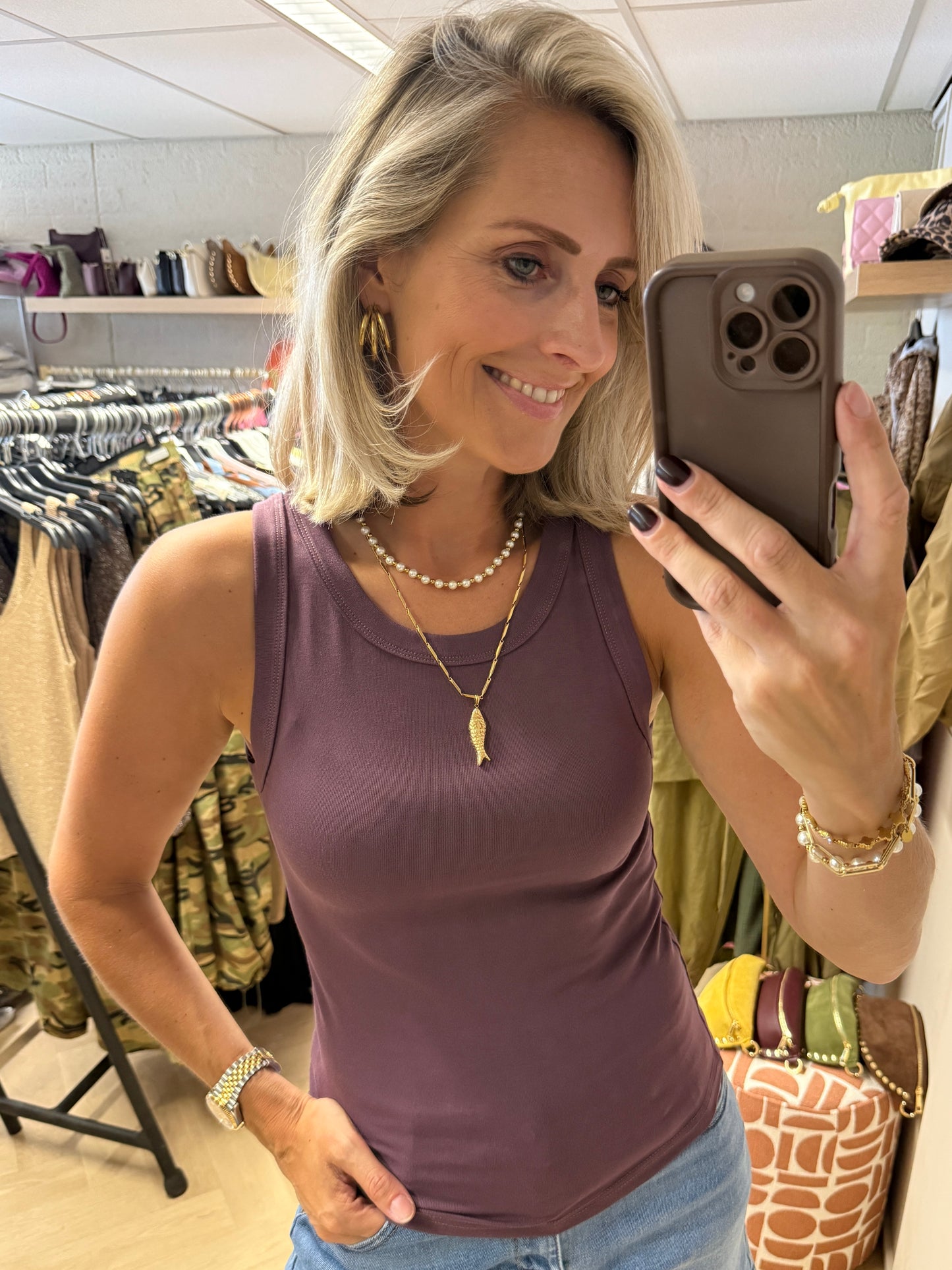 Top Basis Mauve