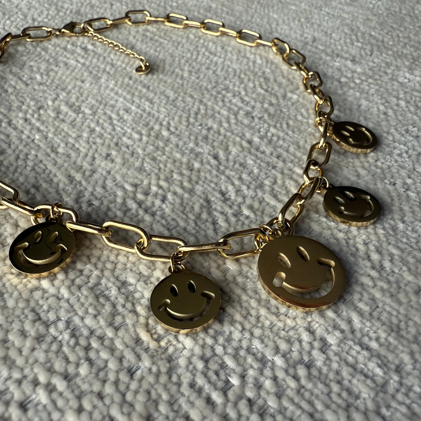 Ketting Smiley's Goud