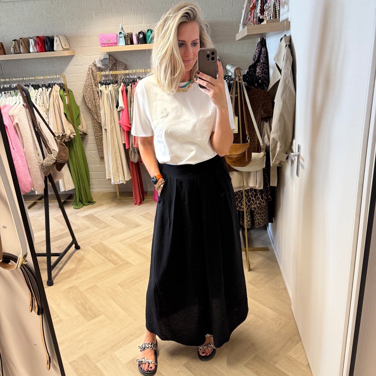 Rok Conny Viscose Zwart