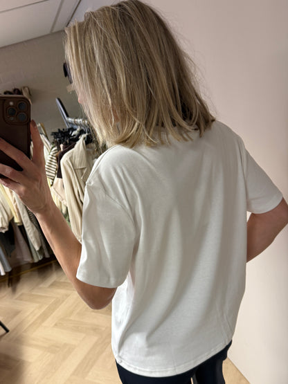 Shirt Bisous Wit Blauw
