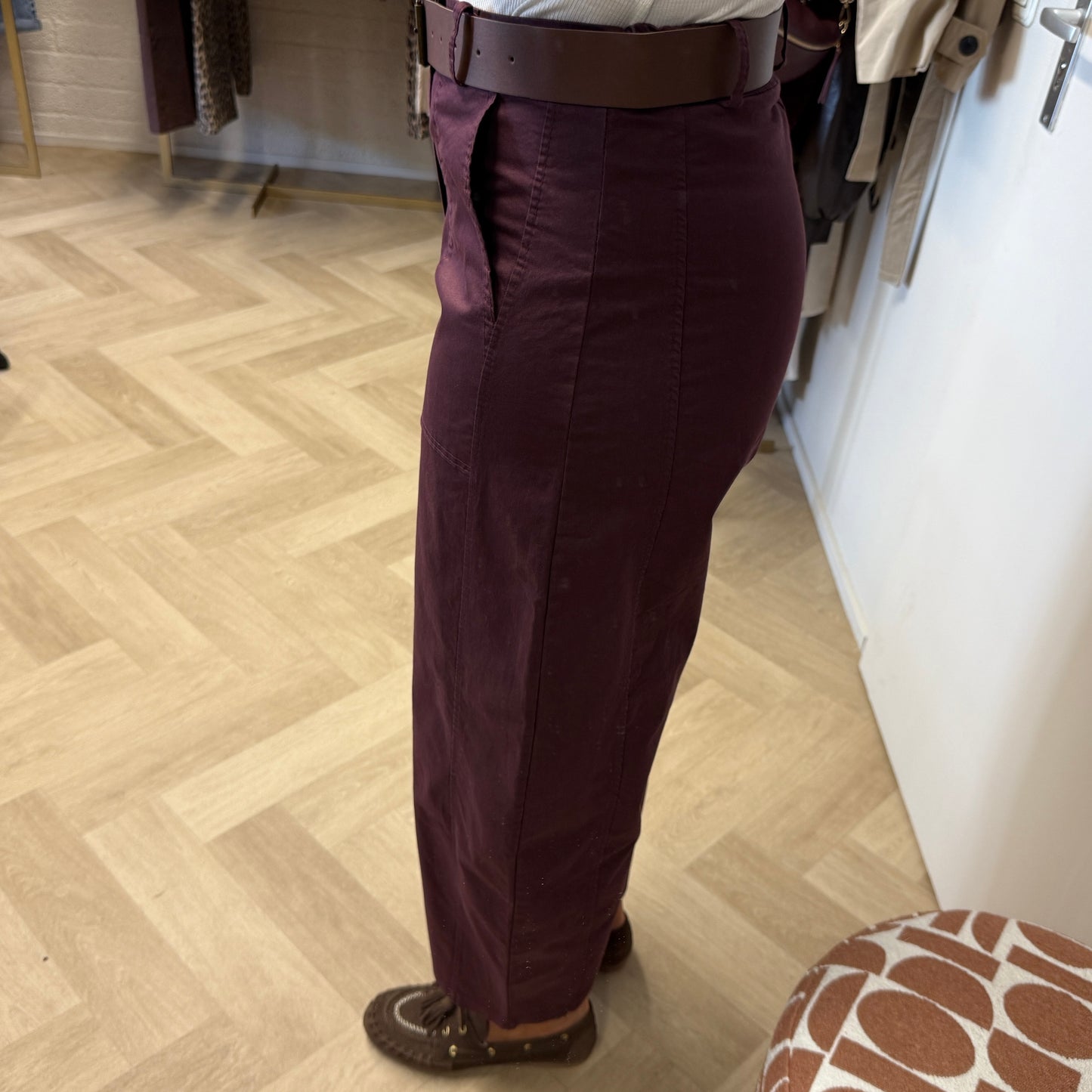 Barrel Pants Jane Aubergine