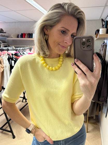 Trui Suzie Viscose Zachtgeel