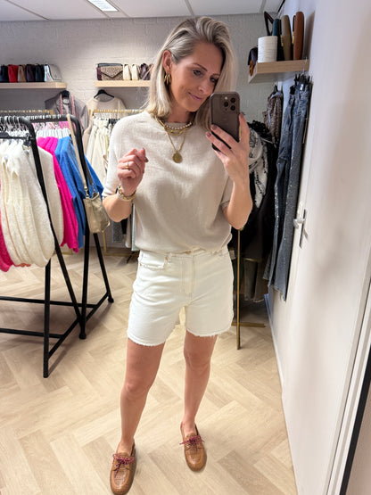 Jeans Short QH Ecru