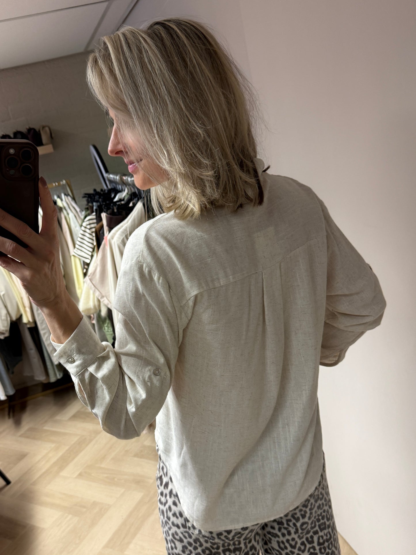 Blouse Kylie Omslag Beige