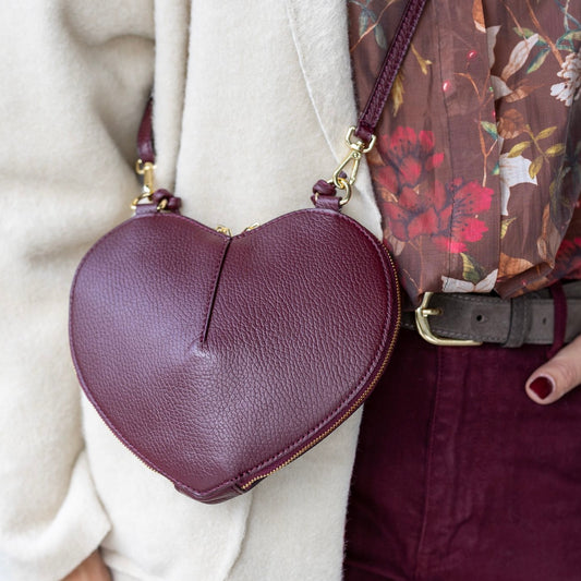Tas Lamour Classic Grain Burgundy