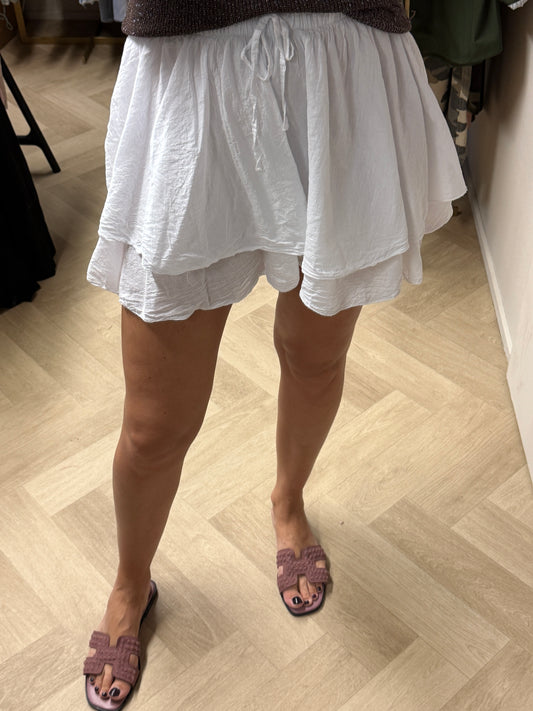 Skort Coco Katoen Wit