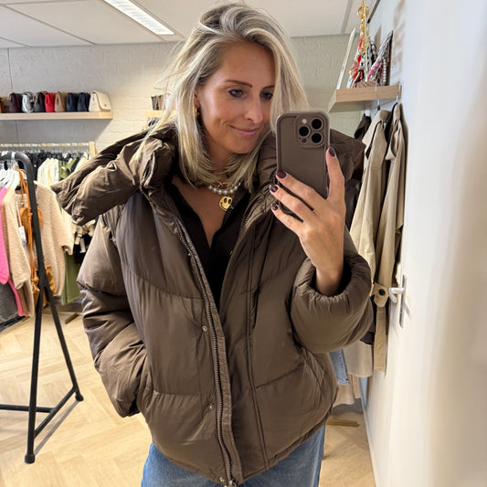 Puffer Jacket Fenna Choco Bruin