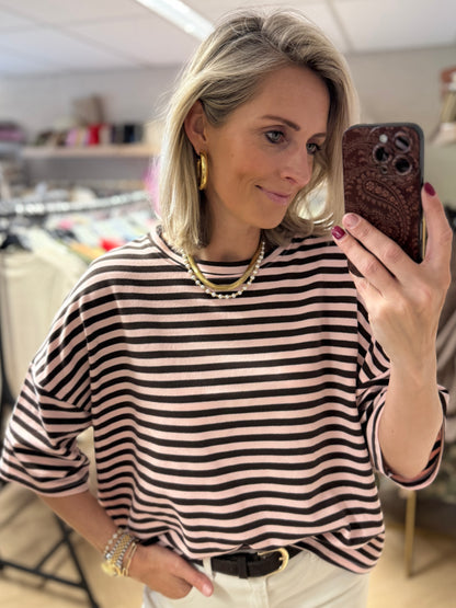 Shirt Mary Streep KM Bruin Roze