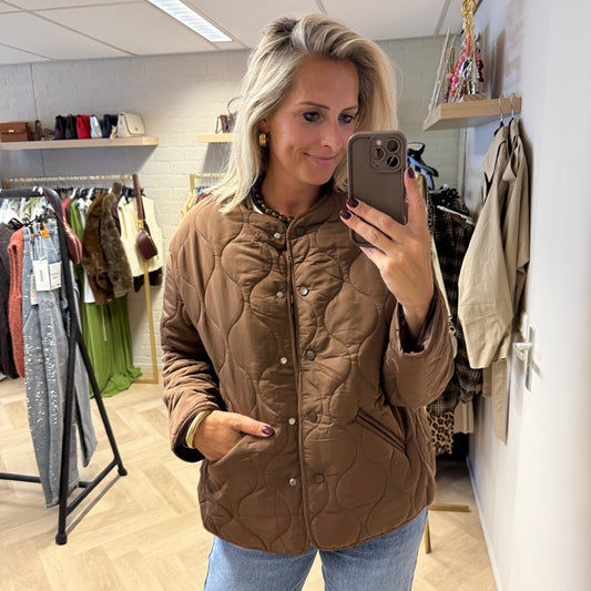 Jack Nora Doorgestikt Bruin