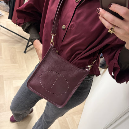 Tas Tina Classic Grain Burgundy