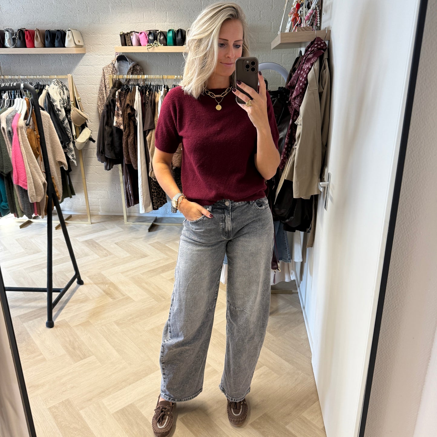 Trui Suus Acryl Burgundy