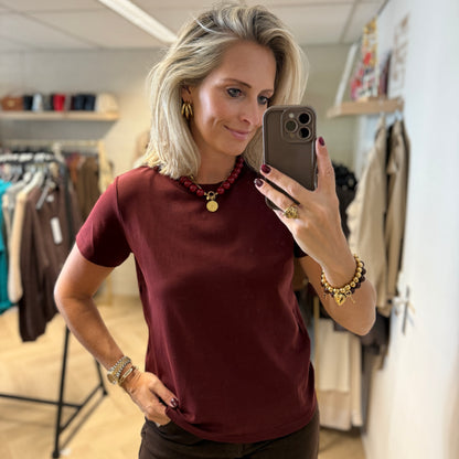 T-shirt Oraije Basis Bordeaux
