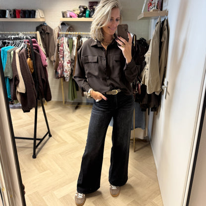 Blouse Anna Donkerbruin