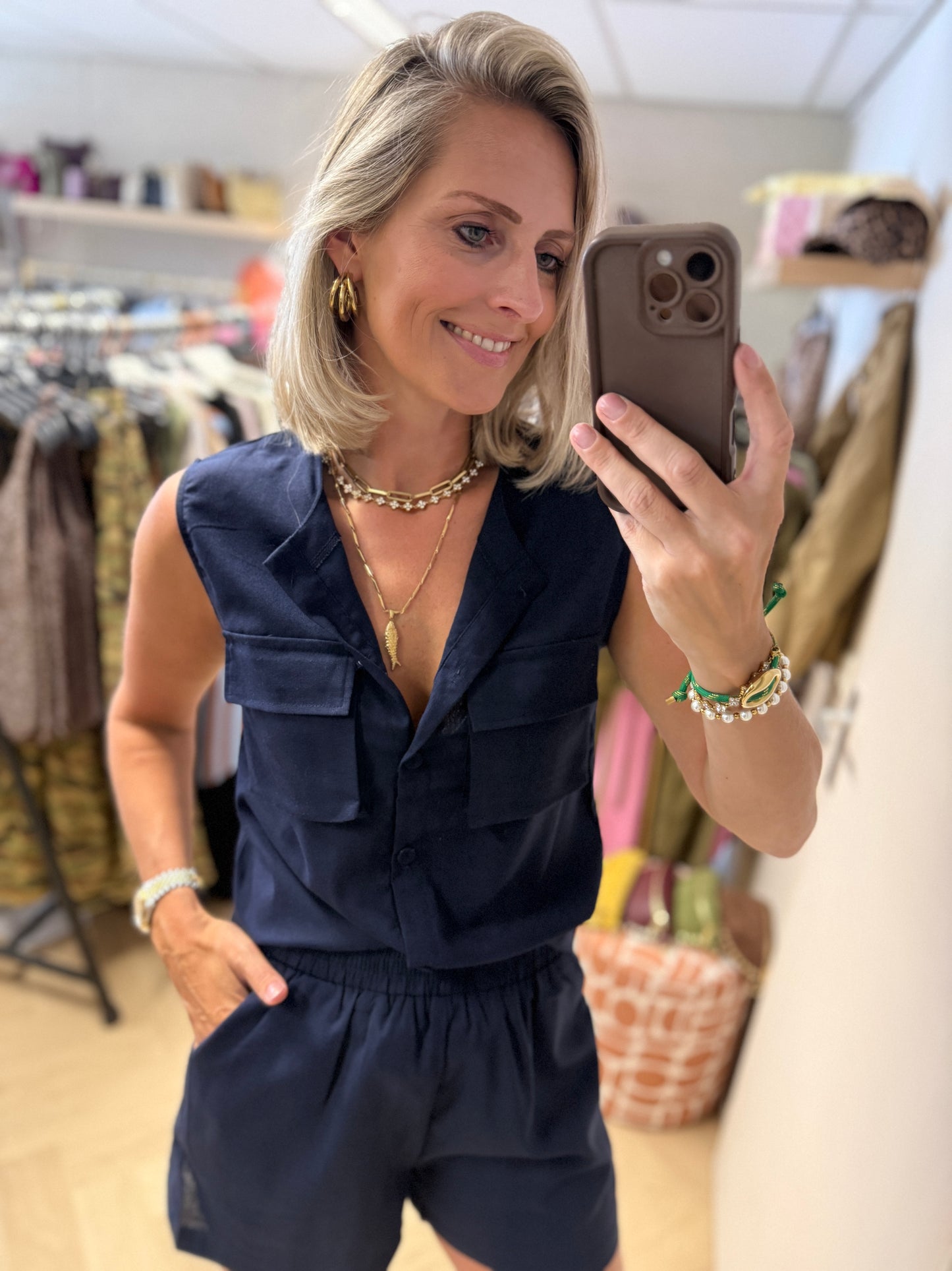 Co Ord Set Joanna Navy