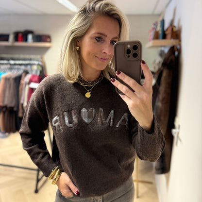 Trui Knitted Amour Choco