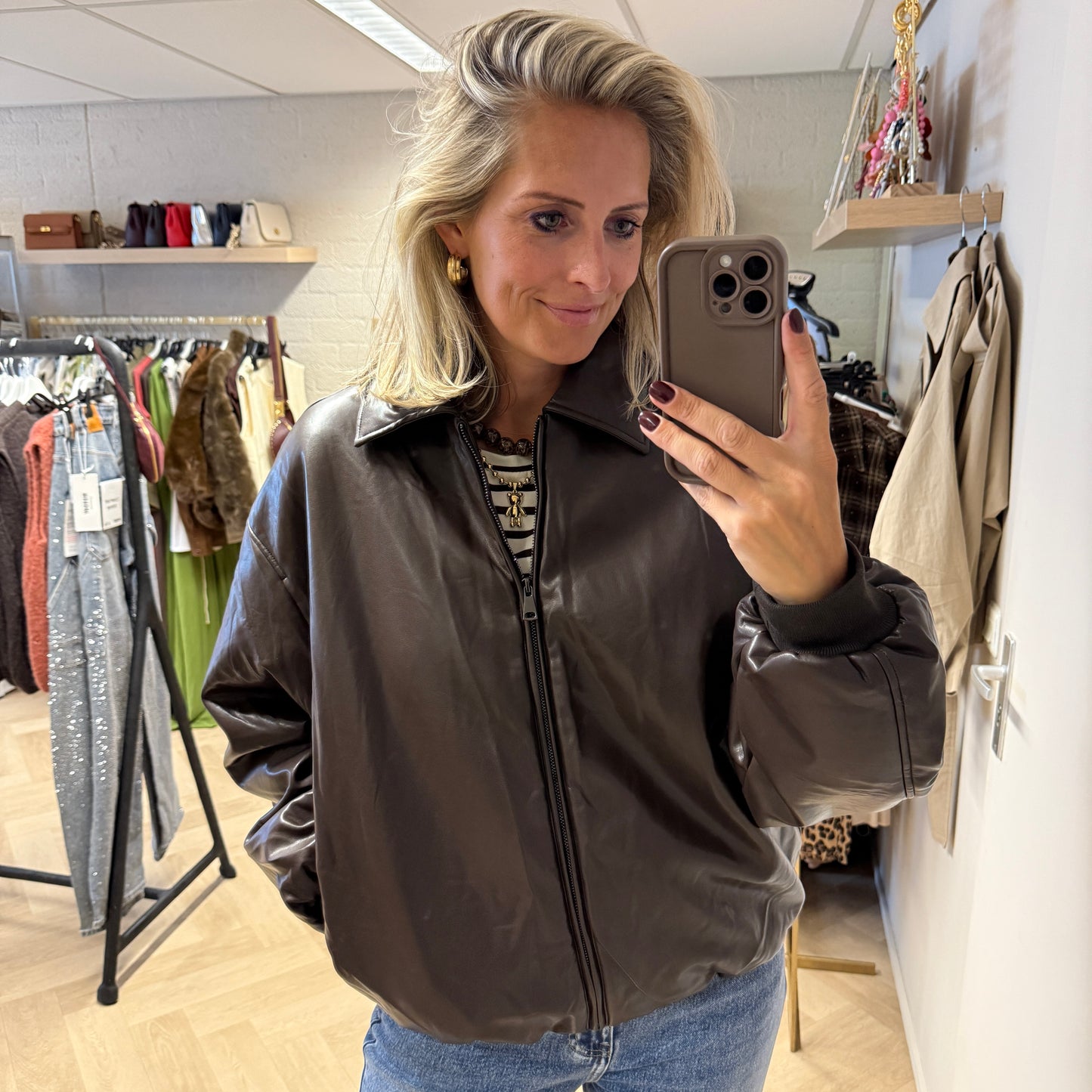 Jack Dionne Leatherlook Bruin