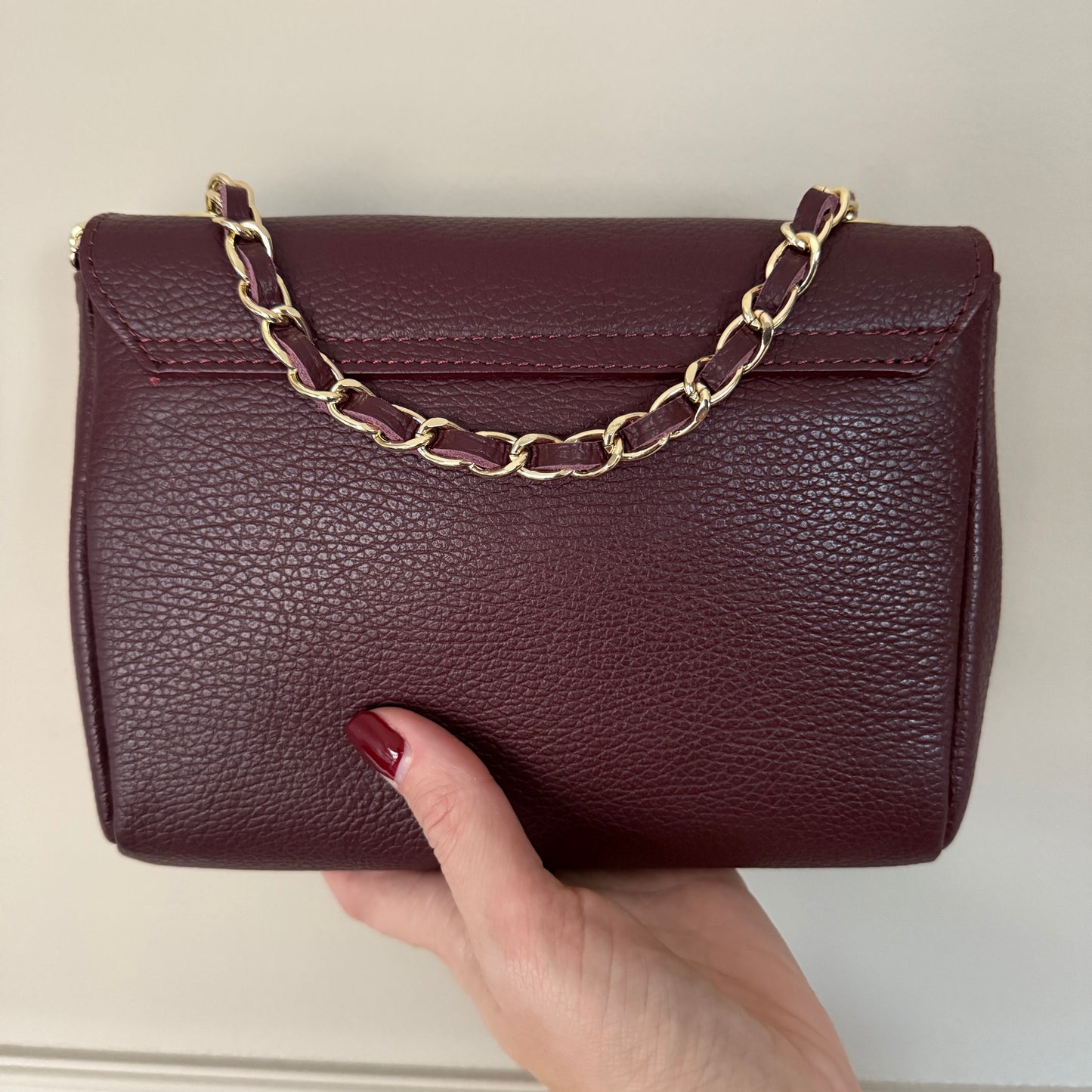 Tas Nina Leder Burgundy