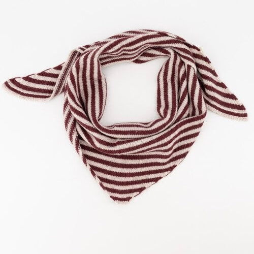 Sjaal Kaia Streep Bordeaux