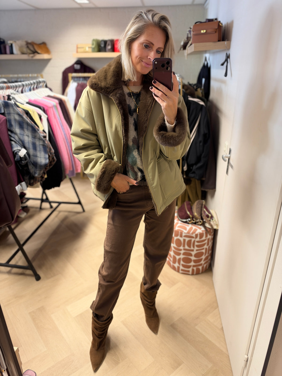 Jeans Hello Miss Balloon Mokka