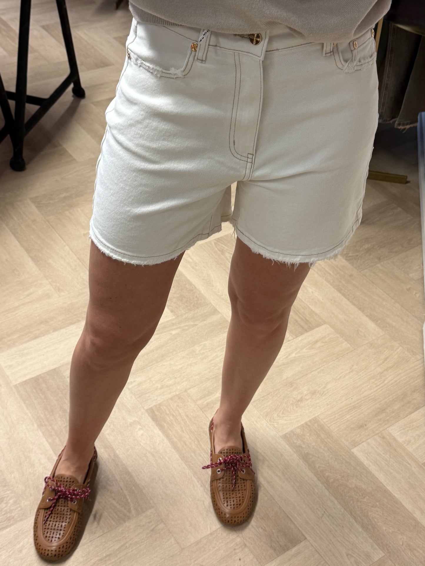 Jeans Short QH Ecru