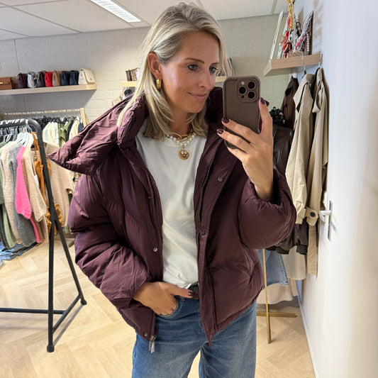 Puffer Jacket Fenna Burgundy